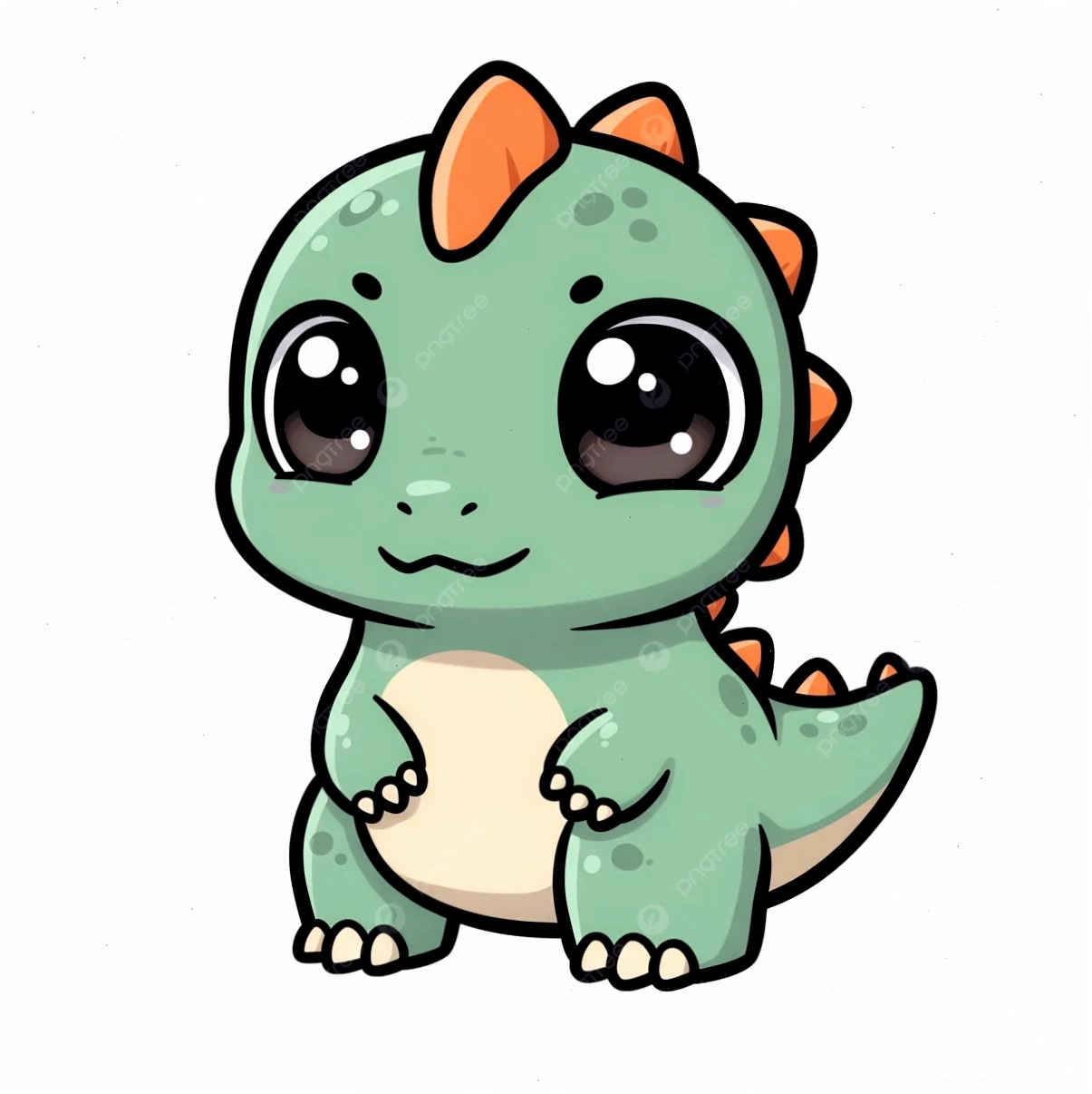 ảnh chibi khủng long con đáng yêu