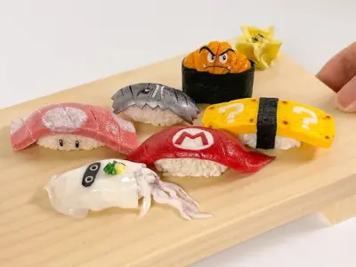Khám phá cách làm sushi tí hon xinh xắn từ đất sét