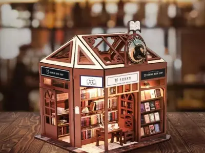 Chiêm ngưỡng mô hình thư viện tí hon chi tiết đầy hấp dẫn
