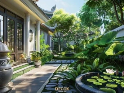 Mô hình Sân vườn Đẹp: Kiến tạo Không gian Xanh Mát và Thư giãn 2026