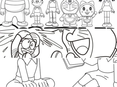 Bé Tập Tô Màu Doremon và Nobita Khơi Nguồn Sáng Tạo