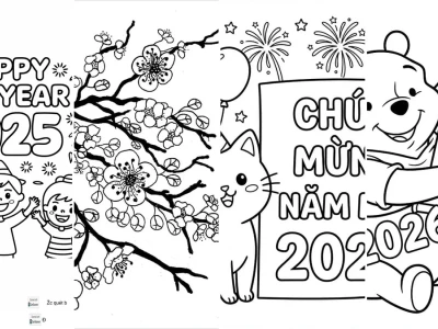 Khám Phá Hoạt Động Tô Màu Thiệp Chúc Tết Sáng Tạo