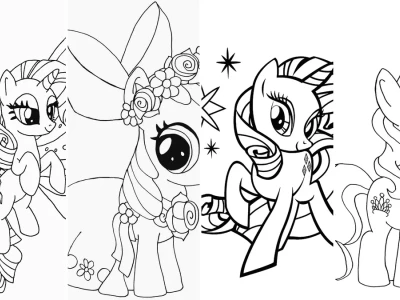 Khám Phá Thế Giới Tô Màu Pony Lấp Lánh Cho Bé Sáng Tạo