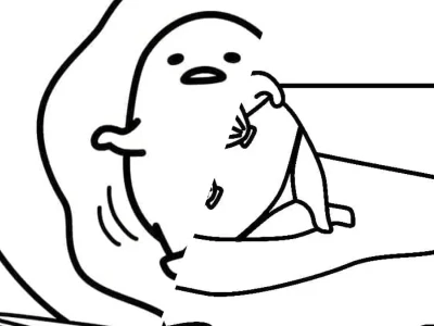 Tranh Tô Màu Gudetama Thế Giới Siêu Nhí Bộ Sưu Tập Hài Hước