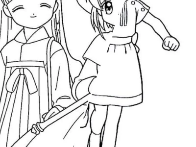Tranh Tô Màu Sakura và Tomoyo Thế Giới Siêu Nhí